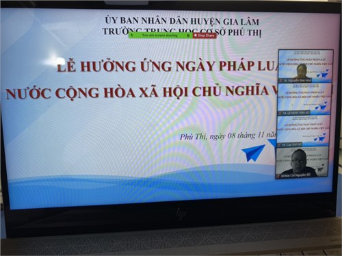 Trường THCS Phú Thị tổ chức ngày pháp luật Việt Nam